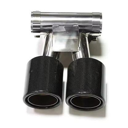 Carbon Fiber Dual Exhaust Tip - Porsche 718 Boxster Cayman 982 2016-2020