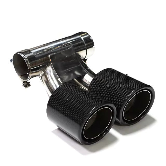 Carbon Fiber Dual Exhaust Tip - Porsche 718 Boxster Cayman 982 2016-2020
