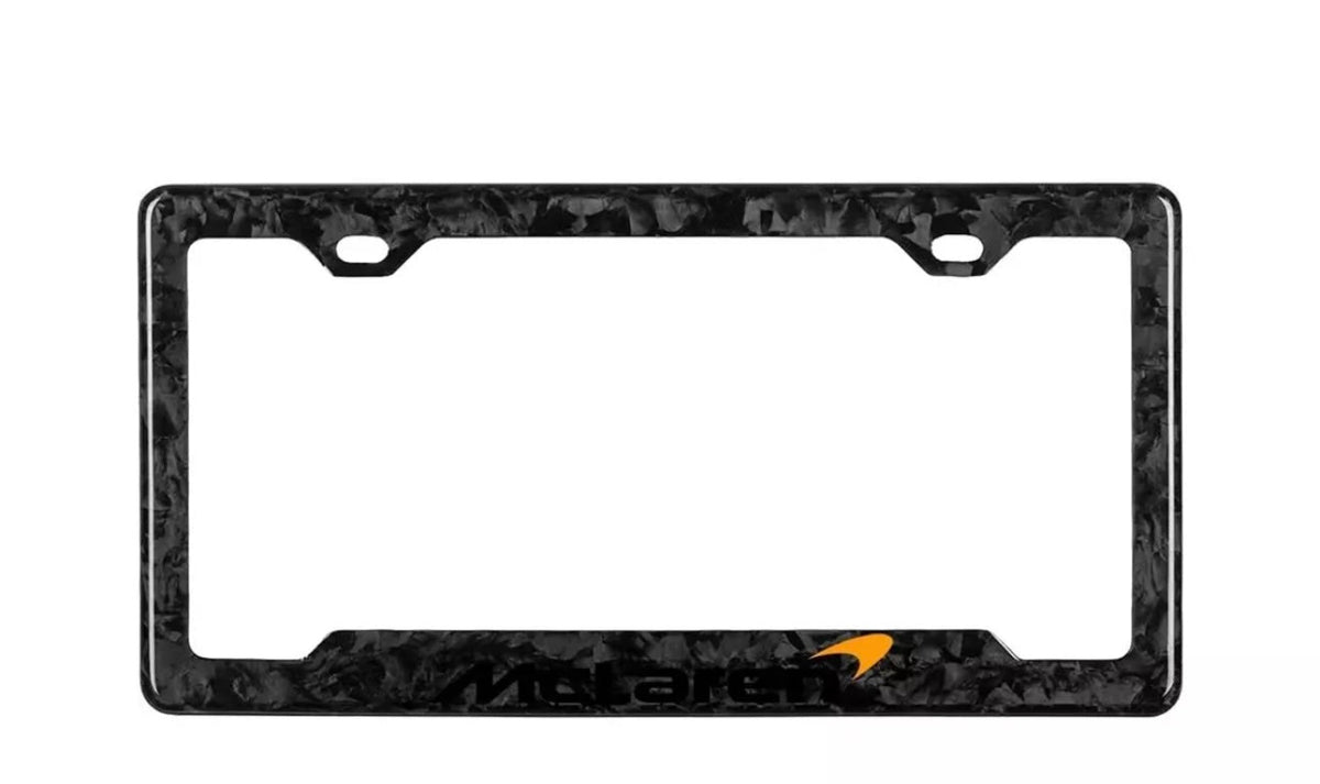 McLaren Carbon Fiber License Plate Frame