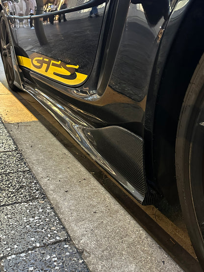 Winglet Carbon Fiber Side Skirts - Porsche 718 Cayman / Boxster 2016-2023