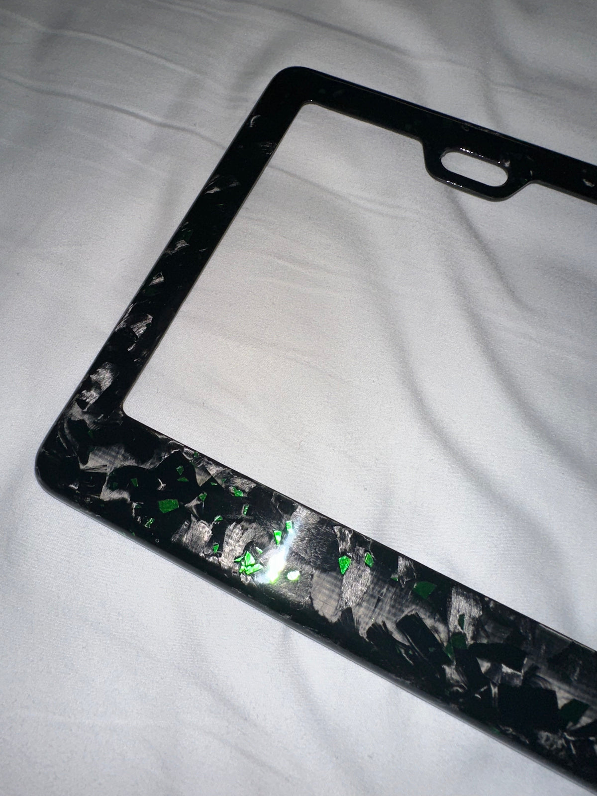 Colored Forged Carbon Fiber Universal License Plate Frame
