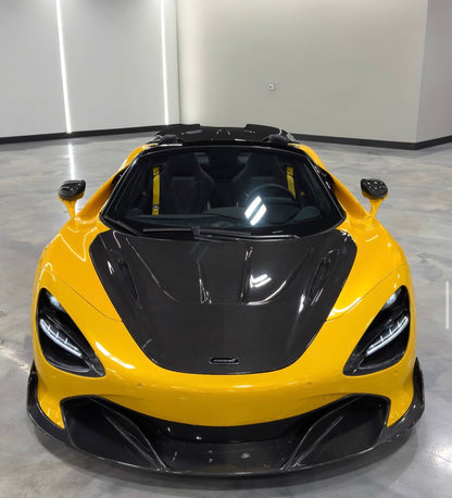 R Style Dry Carbon Fiber Hood Bonnet - McLaren 720S