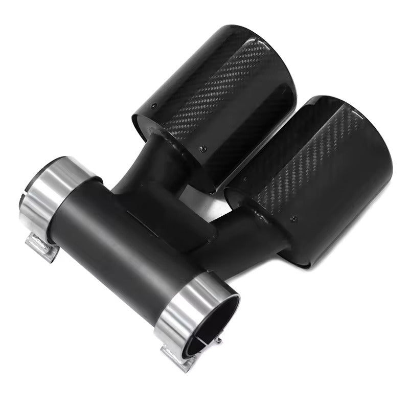 Carbon Fiber Dual Exhaust Tip - Porsche 718 Boxster Cayman 982 2016-2020