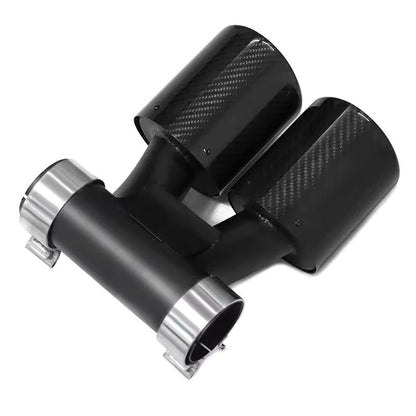 Carbon Fiber Dual Exhaust Tip - Porsche 718 Boxster Cayman 982 2016-2020