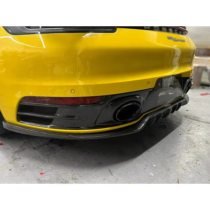 V2 Carbon Fiber Rear Diffuser Extension - Porsche 911 992 2019+