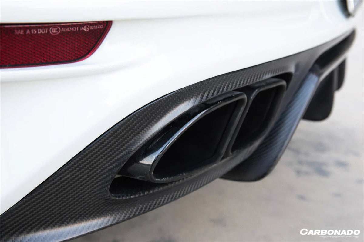 TC Style Rear Bumper with Carbon Fiber Diffuser - Porsche 911 991.1 / 991.2 Carrera 2012-2019