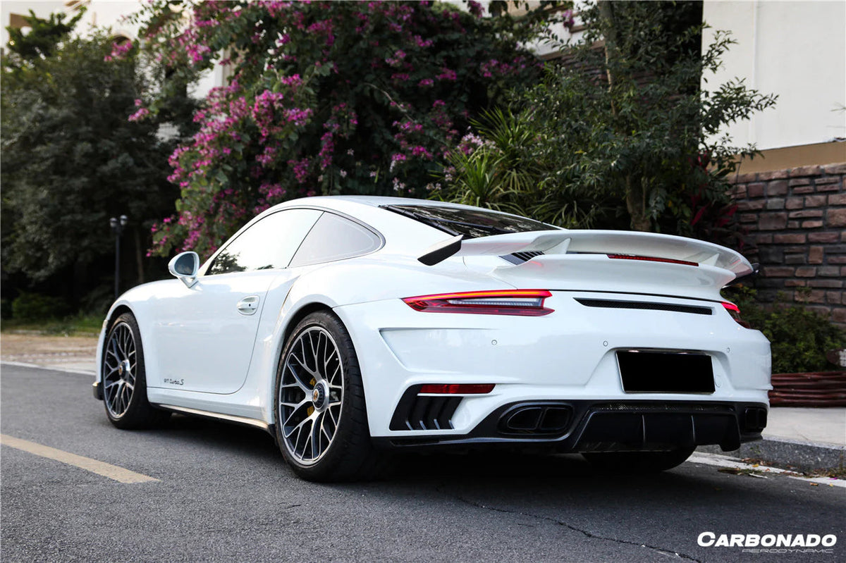 TC Style Rear Bumper with Carbon Fiber Diffuser - Porsche 911 991.1 / 991.2 Carrera 2012-2019