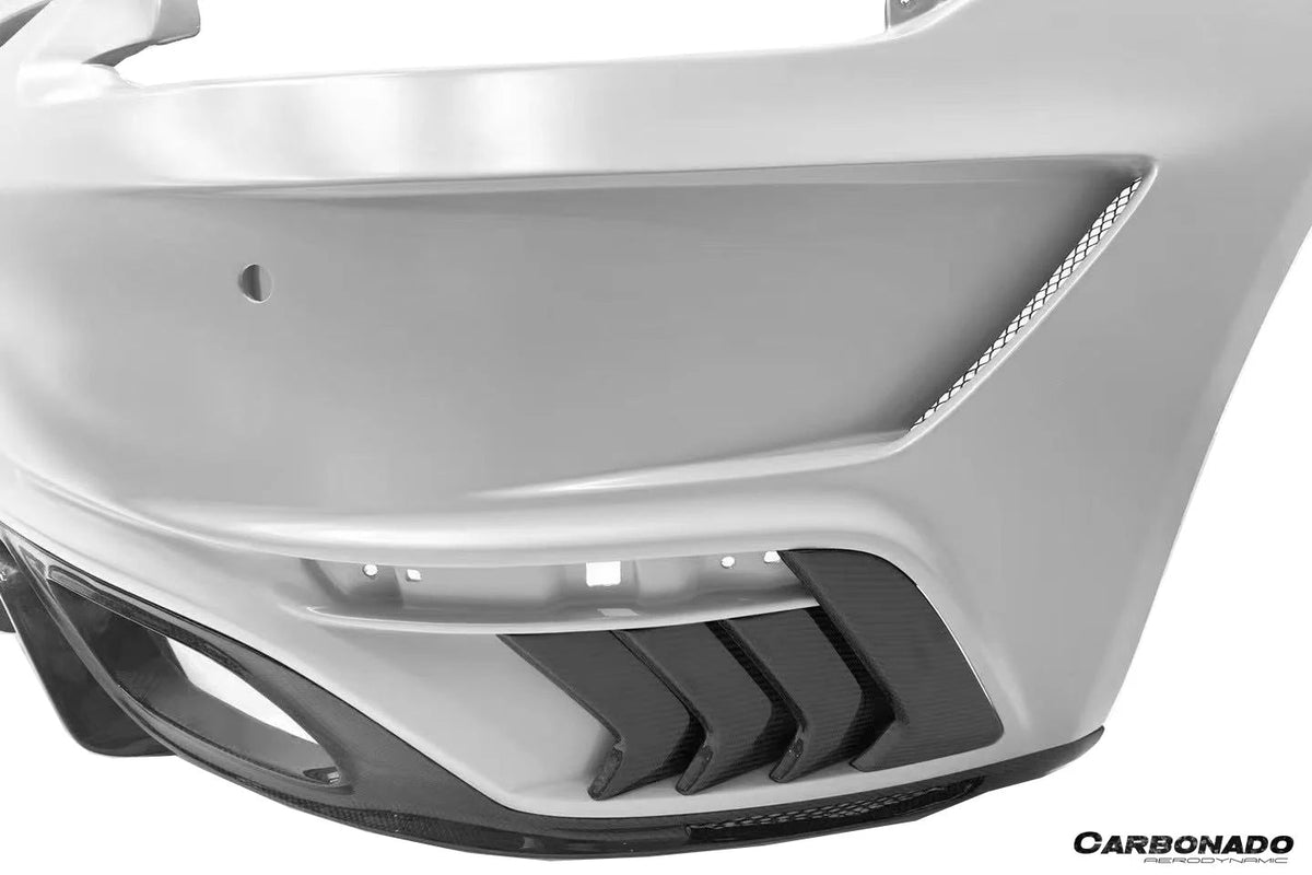 TC Style Rear Bumper with Carbon Fiber Diffuser - Porsche 911 991.1 / 991.2 Carrera 2012-2019