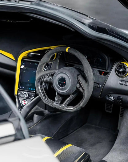 Custom Carbon Fiber Steering Wheel - McLaren
