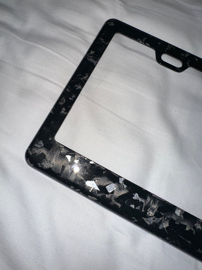 Colored Forged Carbon Fiber Universal License Plate Frame