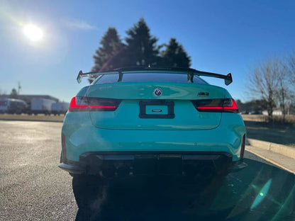 MP Style Carbon Fiber Flow-Through Rear Spoiler Wing – BMW G80 M3 & G82/G83 M4 (2020+)