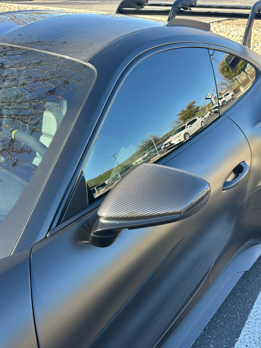Dry Carbon Fiber Mirror Cap Housing Replacements - Porsche 911 992 Carrera 2020-2024