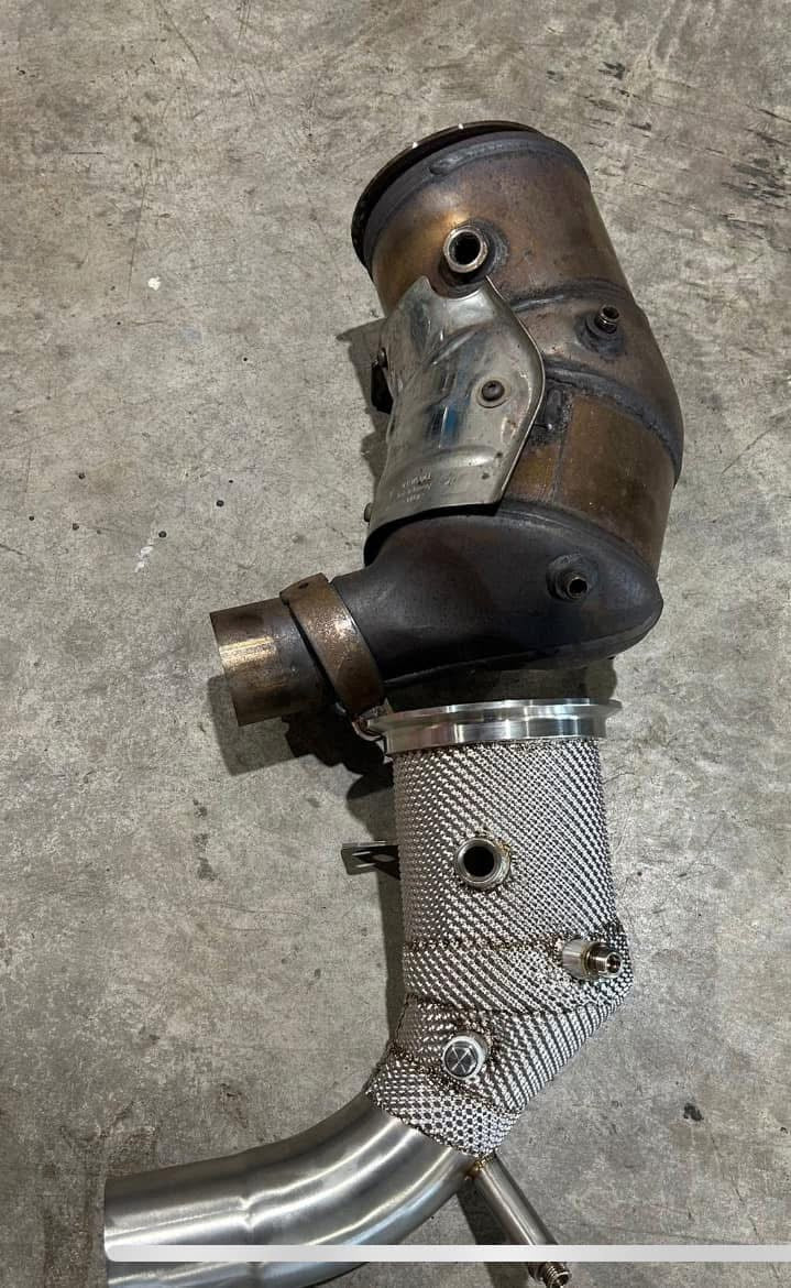 Performance SS304 Downpipes with Heat Shields - Porsche 911 992 Carrera 3.0T / Turbo S 3.8T