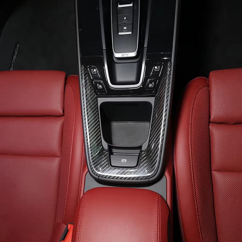 Carbon Fiber Interior Center Console Trim Cover - Porsche 911 992 2019-2024