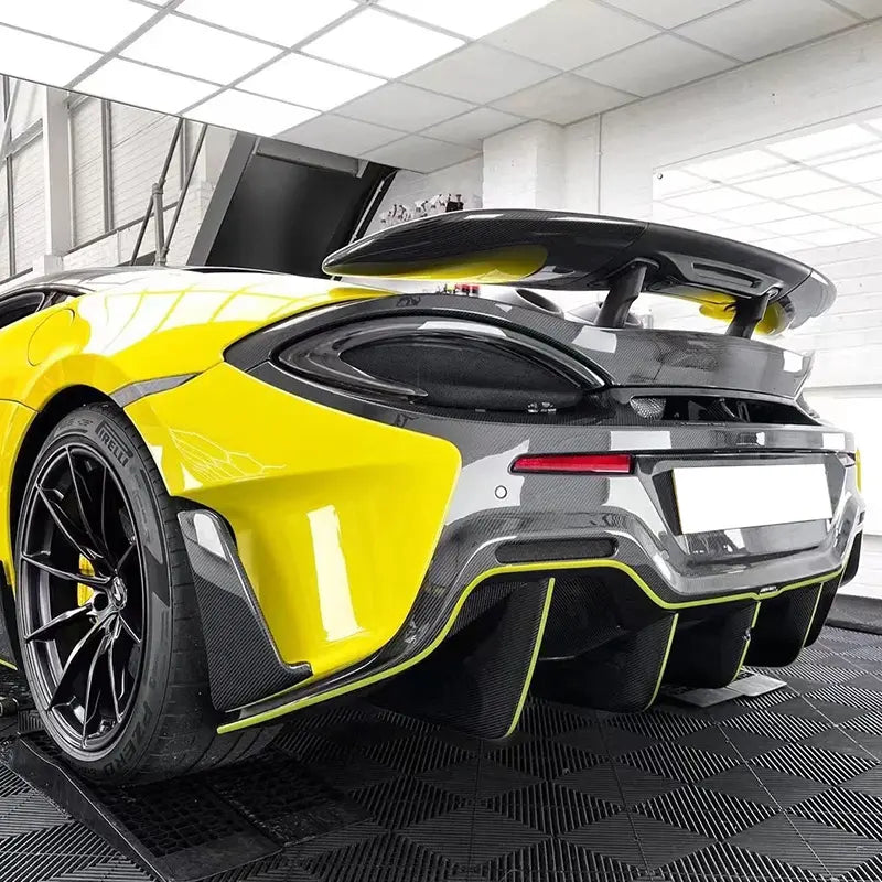 600LT Style Carbon Fiber Rear Bumper with Diffuser - McLaren 540C / 570S / 570GT / 600LT