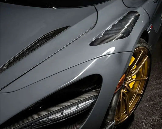 V-Style Dry Carbon Fiber Front Fender Set - McLaren 720S