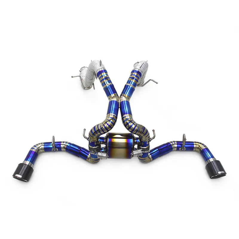 Titanium High Flow Performance Exhaust with Muffler - McLaren 570S