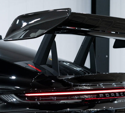 Dry Carbon Fiber Rear Wing Side Cover Blades - Porsche 911 992 GT3 RS 2023+