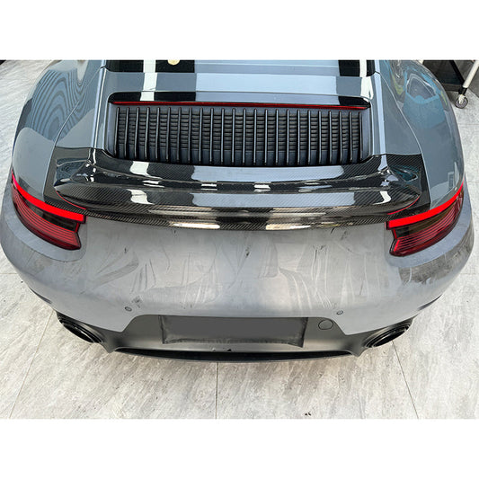Carbon Fiber Duckbill Rear Spoiler Replacement - Porsche 911 991 Carrera 2012-2018