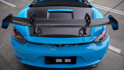 GT4 RS Style Carbon Fiber Rear Spoiler Wing - Porsche Boxster Cayman 981 / 987