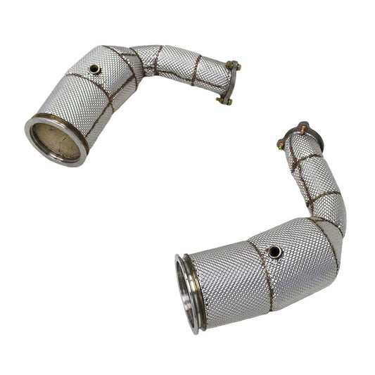 Performance High-Flow Catless/Catted Downpipe Set - Porsche Cayenne S 2.9T 2018-2023