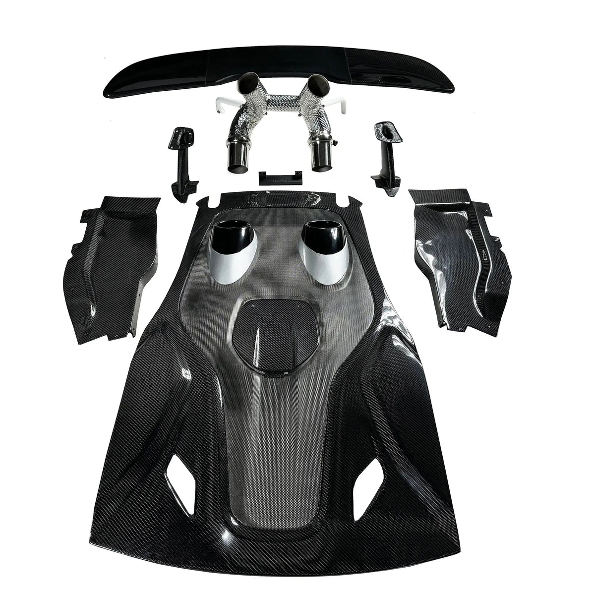 600LT Style Carbon Fiber Rear Deck Lid Conversion Kit - McLaren 540C / 570S / 600LT