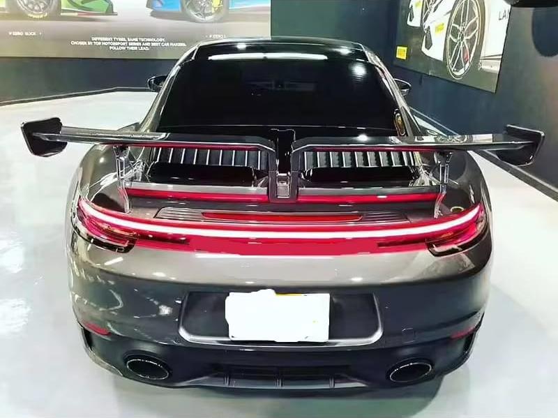 Carbon Fiber T Style Rear Spoiler Wing - Porsche 911 992 Carrera 2019-2024