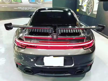 Carbon Fiber T Style Rear Spoiler Wing - Porsche 911 992 Carrera 2019-2024