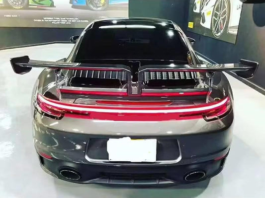 Carbon Fiber T Style Rear Spoiler Wing - Porsche 911 992 Carrera 2019-2024