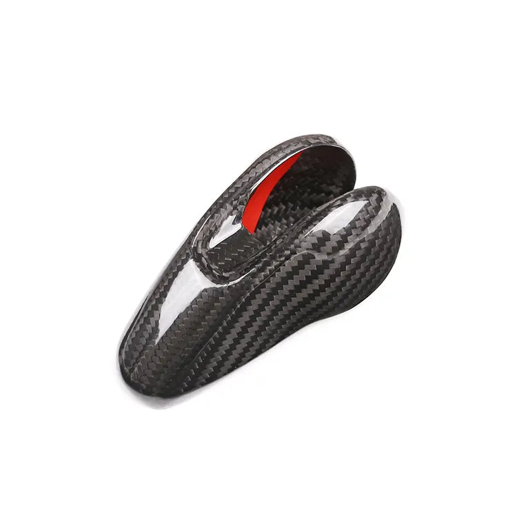 Carbon Fiber Gear Shift Knob Cover - Porsche Macan / Cayman / Panamera / 718 / 911 / Boxster