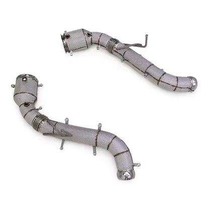 High-Performance Catless Downpipes with Heat Shield – McLaren 600LT