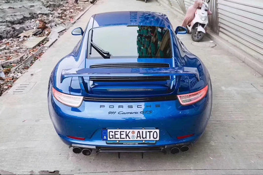 V Style Carbon Fiber Rear Diffuser - Porsche 911 991.1 2012-2015