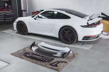 Dry Carbon Fiber GT3 Style Rear Wing Kit - Porsche 911 992 Carrera 2020+