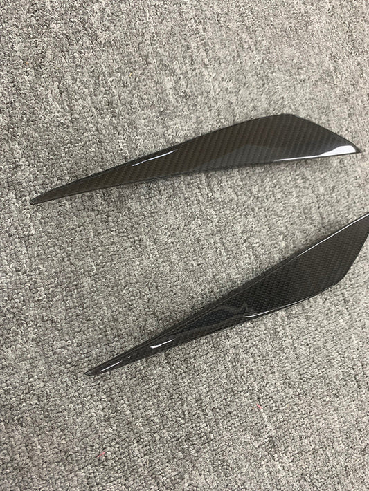 Dry Carbon Fiber Front Bumper Canards - McLaren 720S