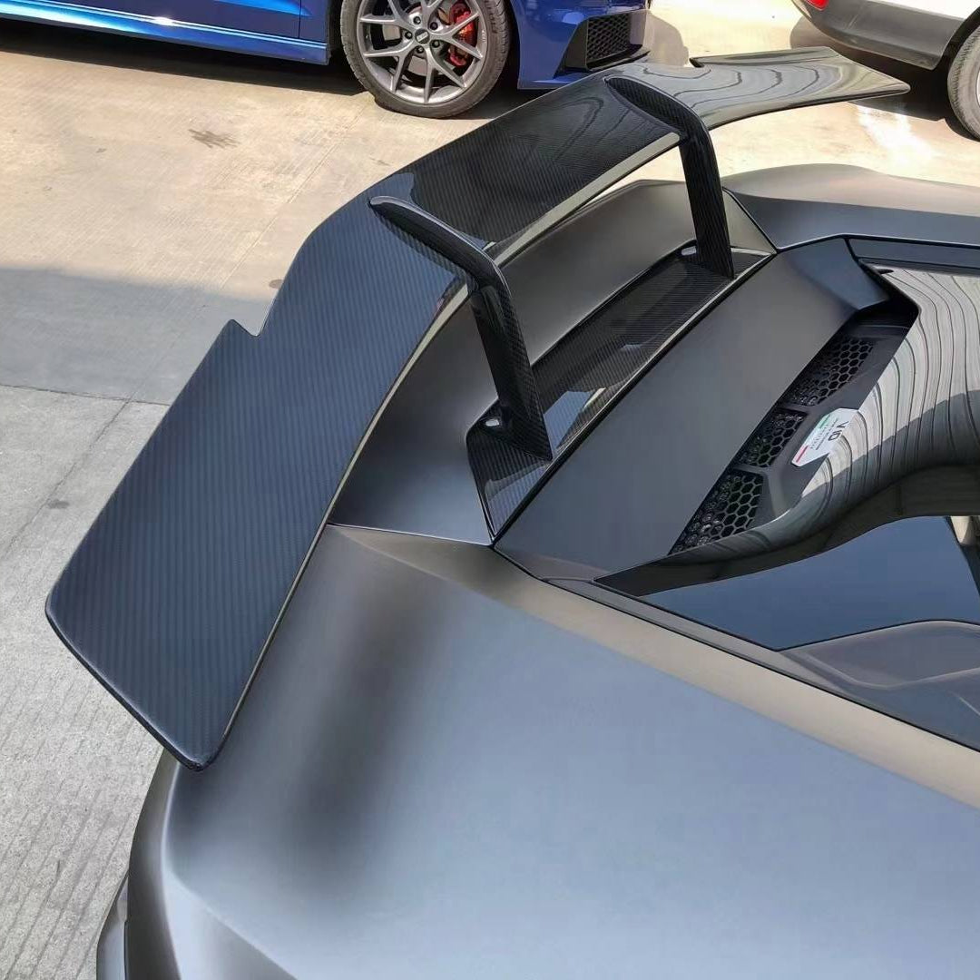 Dry Carbon Fiber Novi Style Rear Wing - Lamborghini Huracan EVO LP610