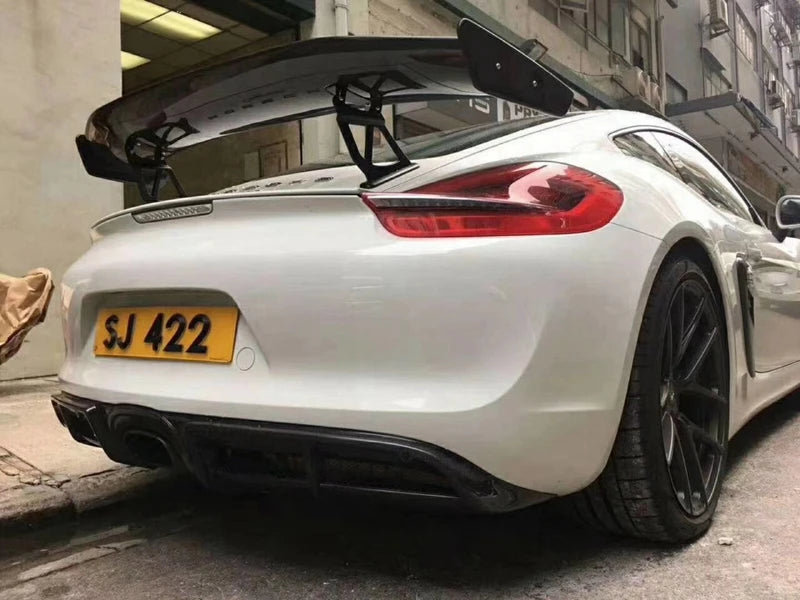 V2 Carbon Fiber Rear Wing - Porsche Cayman / Boxster 987 981 718