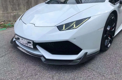 Carbon Fiber R Style Front Lip - Lamborghini Huracan LP610 LP600 LP580