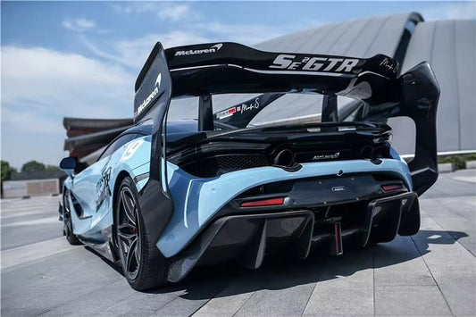 Prepreg Carbon Fiber Track Rear Wing Spoiler - McLaren 720S