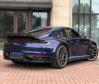 Dry Carbon Fiber Ducktail Trunk Lip Rear Spoiler - Porsche 911 992 Carrera 4 S 4S 2020-2024