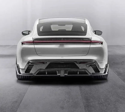 Carbon Fiber M Style Rear Diffuser - Porsche Taycan 2020-2024