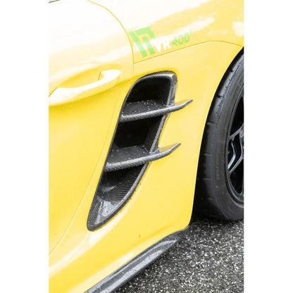 Pre-Preg Carbon Fiber Side Skirts - Porsche 718 Cayman Boxster GTS GT4 Spyder 2017-2024