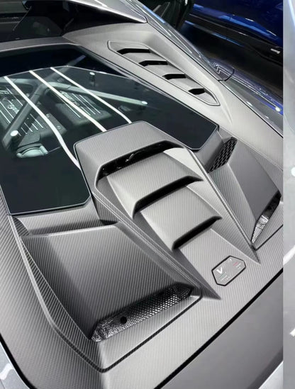 Carbon Fiber Engine Hood Cover Bonnet w/ Transparent window - Lamborghini Huracan LP580 610 EVO