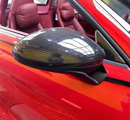 Dry Carbon Fiber Mirror Caps - Porsche 718 Cayman / Boxster 2016-2025