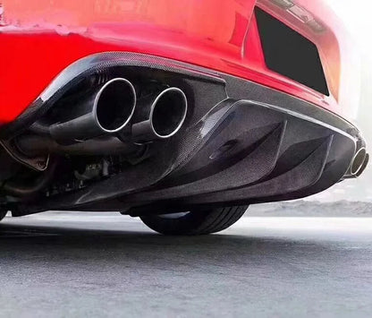 V Style Carbon Fiber Rear Diffuser - Porsche 911 991.1 2012-2015