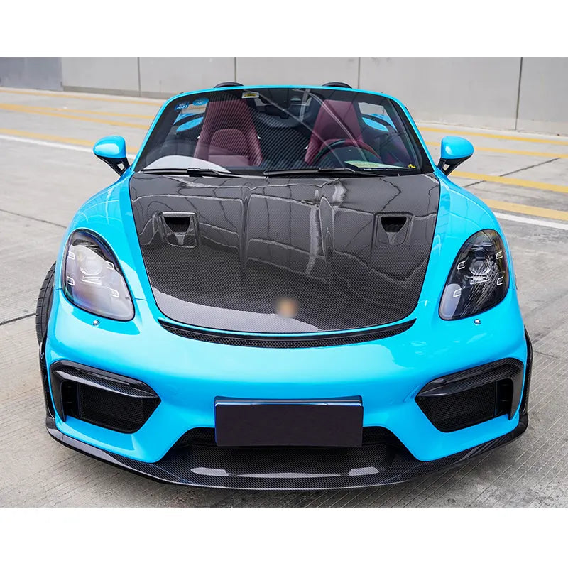 Carbon Fiber Front Bumper Splitter Lip - Porsche 718 Cayman GT4 RS 2022+