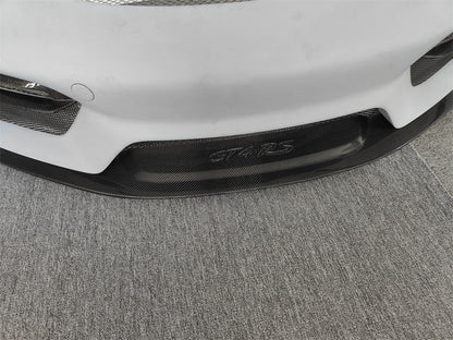 Semi Carbon Fiber GT4 RS Style Front Bumper Upgrade - Porsche 718 Cayman Boxster 2017+