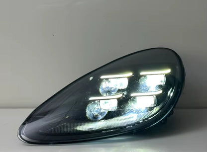 Yellow/White Dual-Color DRL HD Matrix Style Headlights - Porsche Cayenne 958.1 (2011-2014)