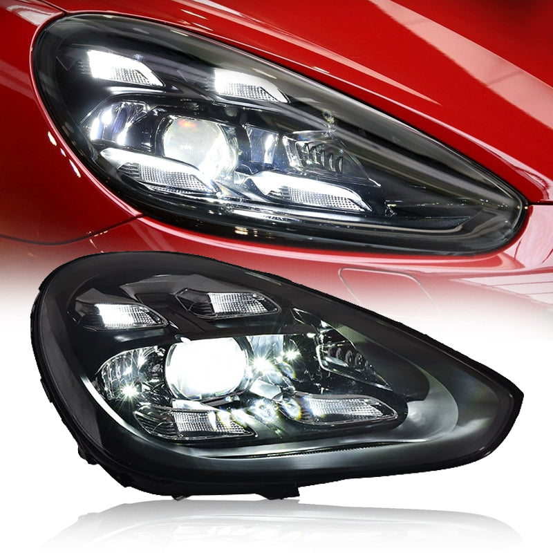 Matrix Style LED Headlights - Porsche Cayenne 958.1 / 958.2 (2011-2018)