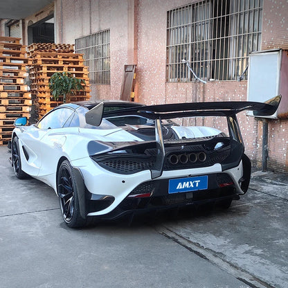 Prepreg Carbon Fiber Chassis Mount Vented Rear Wing - McLaren 720S / 765LT