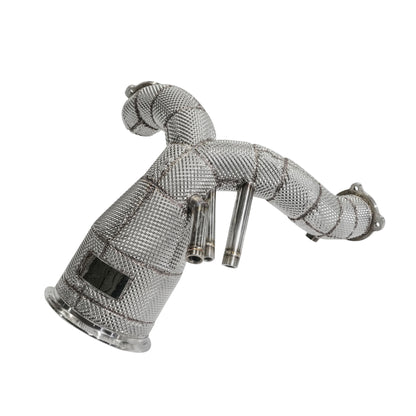 Performance High-Flow Catless/Catted Downpipe w/ Heat Shield - Porsche Cayenne 9Y0 3.0T V6 2019+